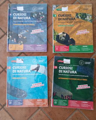Libri scuola media "Curiosi di natura"