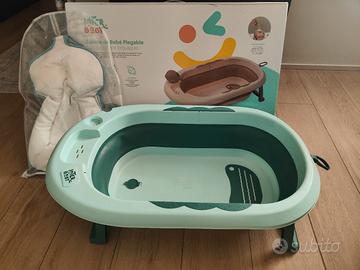 Vaschetta pieghevole bagnetto + cuscino galleggian