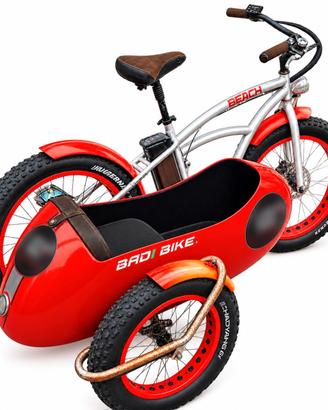 Bad Bike Beach Vintage Side Fat 250w con side car