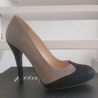 Décolleté Prima Donna 37 grigio nero tacco alto