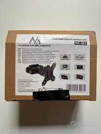 Supporto Braccio Monitor TV da Palo 17-32 Maclean 