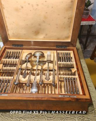 servizio di posate argentone