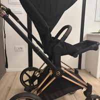 Trio Cybex Priam  e borsa colore deep black