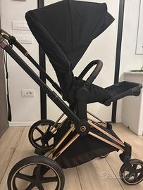 Trio Cybex Priam  e borsa colore deep black