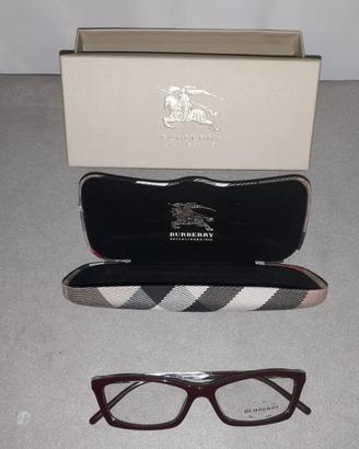 MONTATURA OCCHIALI "BURBERRY" BORDEAUX DA DONNA