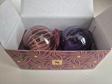 Nespresso palline di Natale in vetro