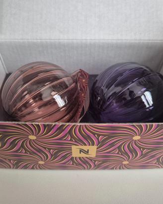 Nespresso palline di Natale in vetro