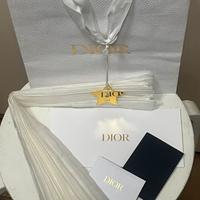 Sacchetto carta Dior + stella + velina + buste