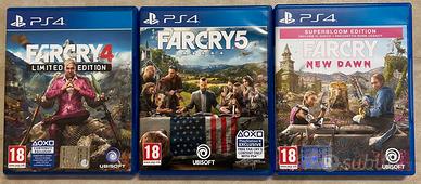 Far Cry 4, 5 e New Dawn