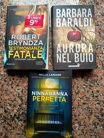 Tre romanzi tipologia gialli