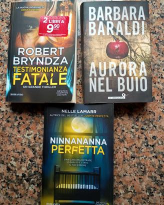 Tre romanzi tipologia gialli