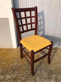 SEDIE legno seduta gialla, nuove ed usate.