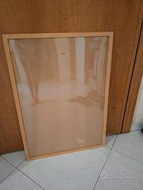 Cornice grande in legno chiaro 70 x 50 cm