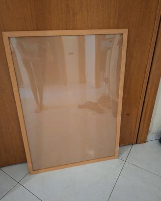 Cornice grande in legno chiaro 70 x 50 cm