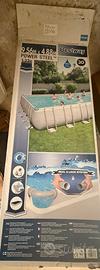 Piscina Bestway power steel 9,56x4,88 1,32 nuova.