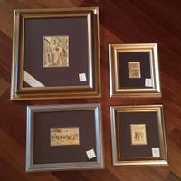 Quadretti foglia oro