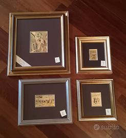 Quadretti foglia oro