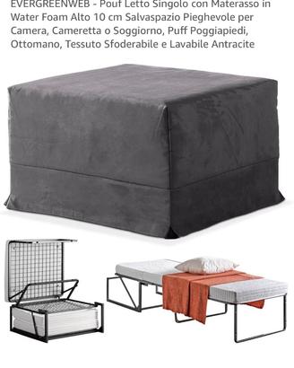 Pouf trasformabile in letto singolo
