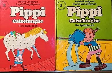2 Libri Pippi Calzelunghe prima edizione 1971