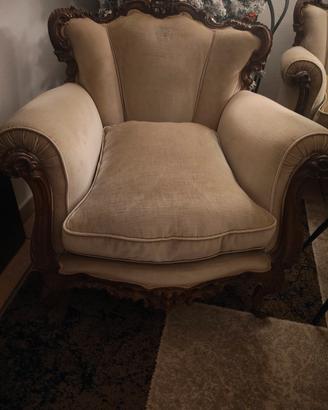 divano più una poltrona 