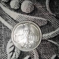 Moneta 5 lire Adolf Hitler 