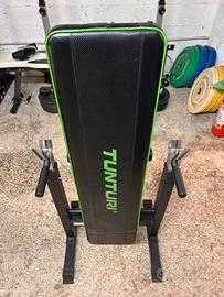 Panca con appoggio regolabile per bilanciere