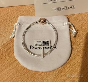 Bracciale Pandora Chiusura a Cuore In Oro Rosa