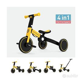 Triciclo con asta Uonibaby 4 in 1