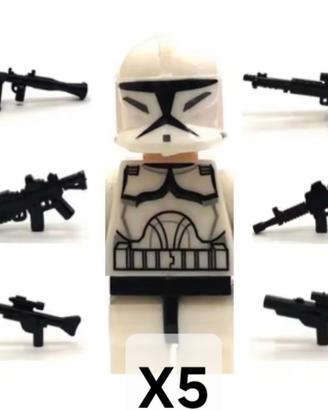 Set di 5 minifigures ( Stormtrooper) di Star Wars