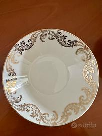 ELEGANTE SERVIZIO VINTAGE CON MOTIVO FLOREALE ORO