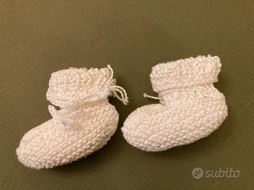 Scarpine neonato in cotone - Fatte a mano