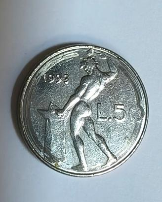 50 lire micro rara errore conio