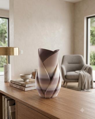 Vaso foglia centro tavola tulipano