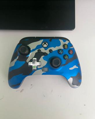 Controller Xbox camouflage blu -con il cavo