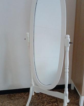 Specchio da terra ovale