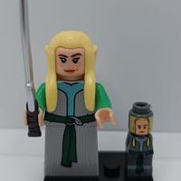 Minifigure Blocks LOTR Woman Elves Soldier NUOVO