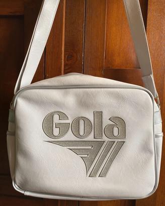 Borsa Gola bianca e argento
