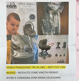 NUOVO TRIO CAM 3 in 1 - mai aperto