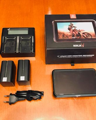Atomos Ninja V 4K Monitor Recorder + Batterie