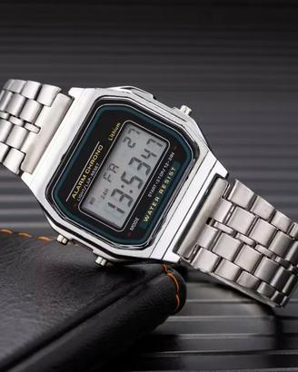 Orologio tipo Casio A159W acciaio nuovo