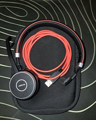Cuffie Jabra Bluetooth con custodia e cavo USB