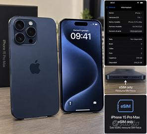 iPhone 15 pro max 256GB e-sim
