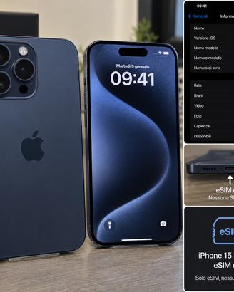 iPhone 15 pro max 256GB e-sim