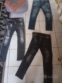 tre paia di jeans Dsquared2 
