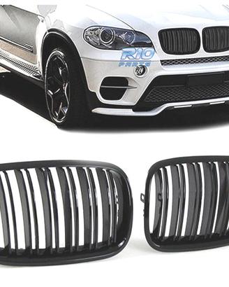 GRIGLIE BMW X5 X6 E70 E71 07-14 LOOK M NERO LUCIDO