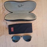 Occhiali Ray-Ban bambino neri con custodia 