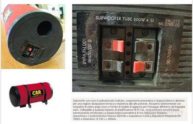 Subwoofer 300W per Auto