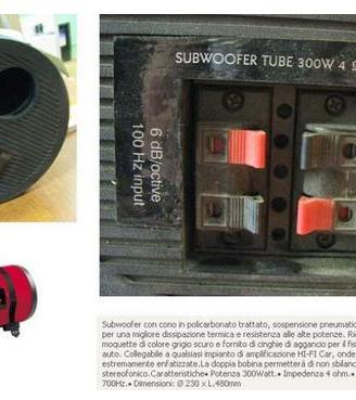 Subwoofer 300W per Auto