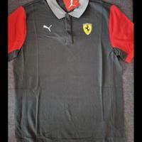 Polo Ferrari Puma grigio rossa taglia M