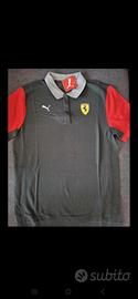 Polo Ferrari Puma grigio rossa taglia M